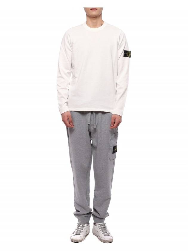 Wappen Patch Crew Neck Cotton Knit Top White - STONE ISLAND - BALAAN 4