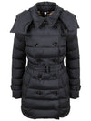 Detachable Hoodie Puffer Coat Padded Black - BURBERRY - BALAAN 2