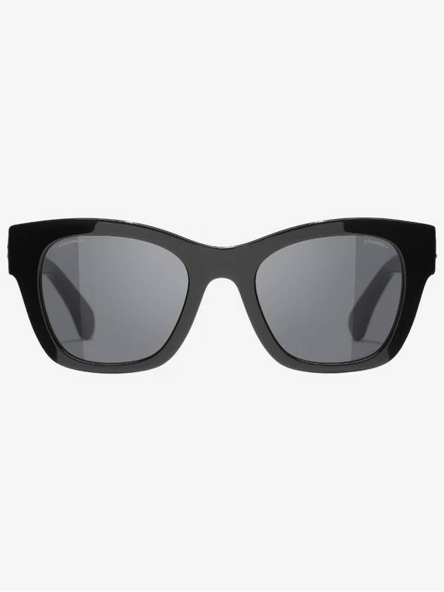 Eyewear Heart Logo Square Sunglasses Black - CHANEL - BALAAN 2