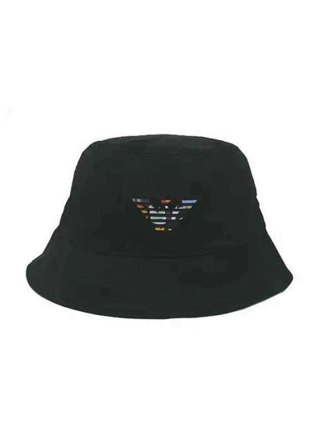 Eagle Logo Bucket Hat Black - EMPORIO ARMANI - BALAAN 2