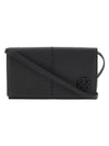 McGraw Leather Cross Bag Black - TORY BURCH - BALAAN 1