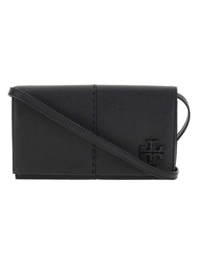 McGraw Leather Cross Bag Black - TORY BURCH - BALAAN 1