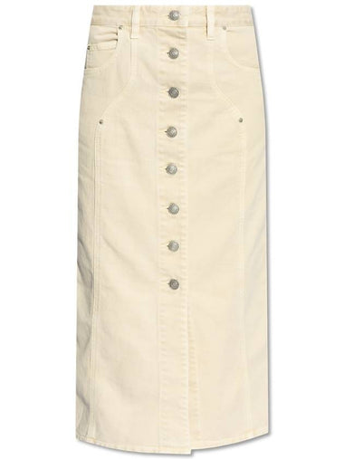 Marant Etoile Skirt 'Vandy', Women's, Cream - ISABEL MARANT - BALAAN 1