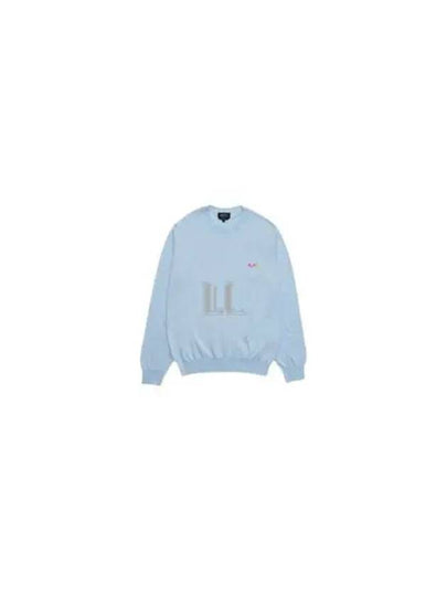 Logo Crew Knit Top Light Blue - A.P.C. - BALAAN 2