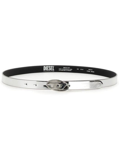 B 1DR 20 Slim Metallic Belt Silver - DIESEL - BALAAN 2