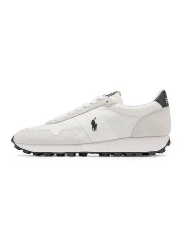 Trail low top leather suede sneakers white - POLO RALPH LAUREN - BALAAN 1