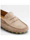 Gommino Bubble Suede Driving Shoes Beige - TOD'S - BALAAN 5