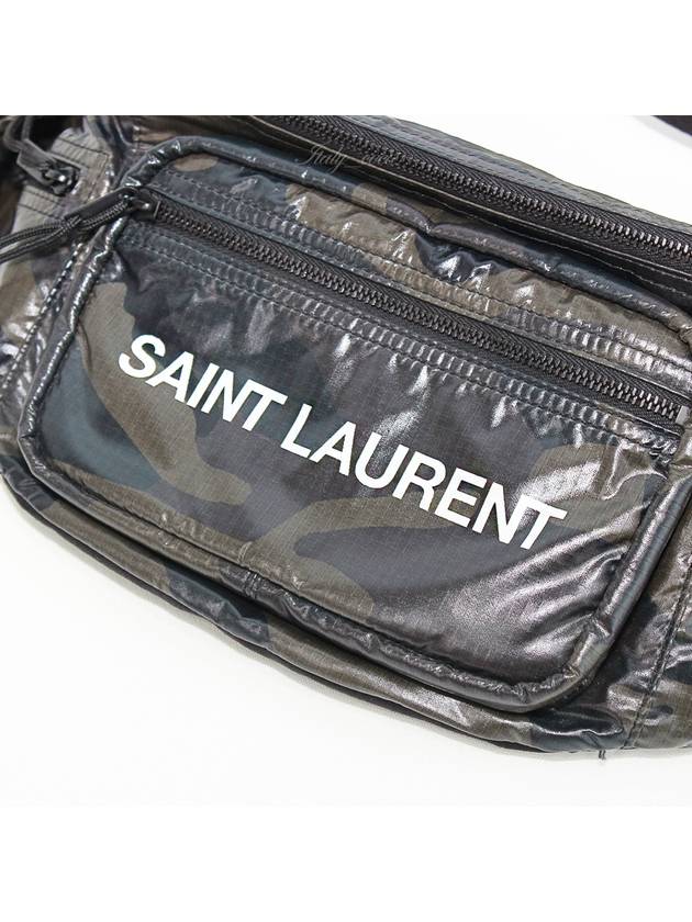 Nylon Logo Nuxx Cross Bag Camo - SAINT LAURENT - BALAAN 7