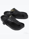 Anagram Thong Leather Flip Flop Sandals Black - LOEWE - BALAAN 2