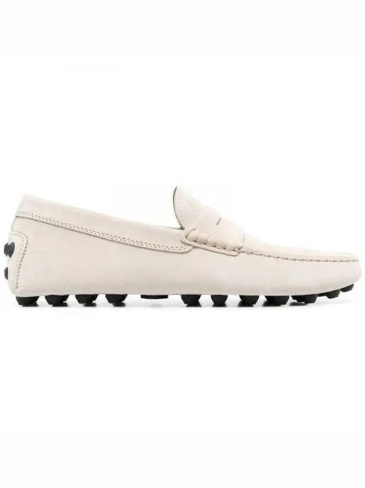 Gommino Bubble Suede Driving Shoes Ivory - TOD'S - BALAAN 2