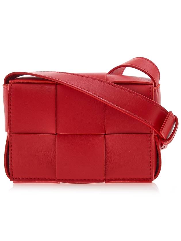 Intrecciato Cassette Small Cross Bag Red - BOTTEGA VENETA - BALAAN 2