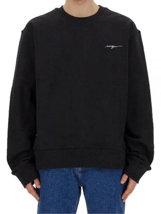 Embroidered Logo Sweatshirt Black - MSGM - BALAAN 2