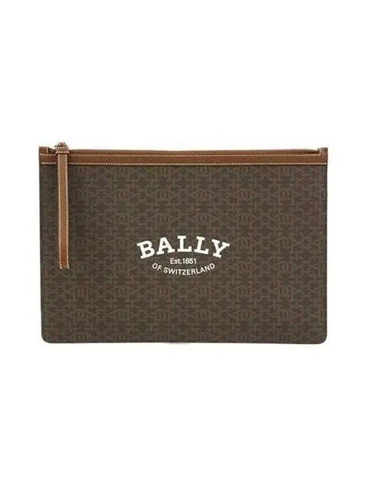 Bolis Large Clutch Bag Brown - BALLY - BALAAN 1