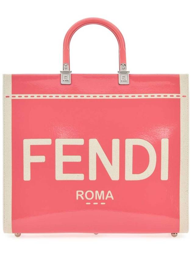 Sunshine Patent Leather Medium Tote Bag Pink - FENDI - BALAAN 2