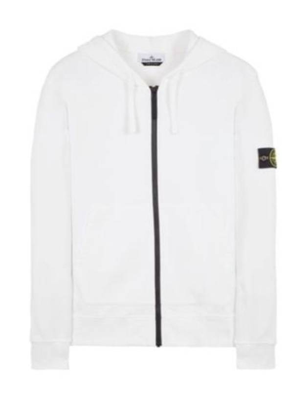 Men Wappen Cotton Fleece Hooded Zip Up Stucco - STONE ISLAND - BALAAN 2