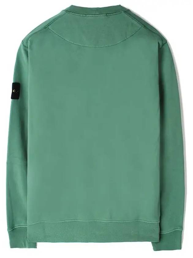 Compass Patch Cotton Sweatshirt Sage Green - STONE ISLAND - BALAAN 3