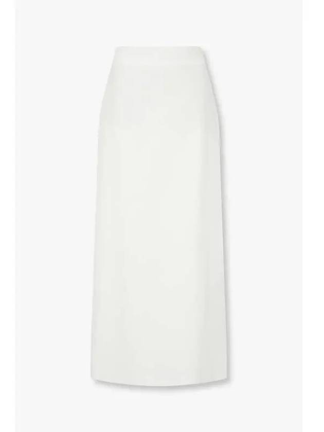 Women s Back Slit Cotton Long Skirt White - BRUNELLO CUCINELLI - BALAAN 1