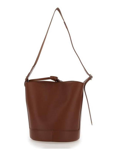 Ana Leather Shoulder Bag Hazelnut - A.P.C. - BALAAN 1