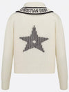 DiorAlps Sweater White Wool Cashmere Knit Navy Blue - DIOR - BALAAN 1