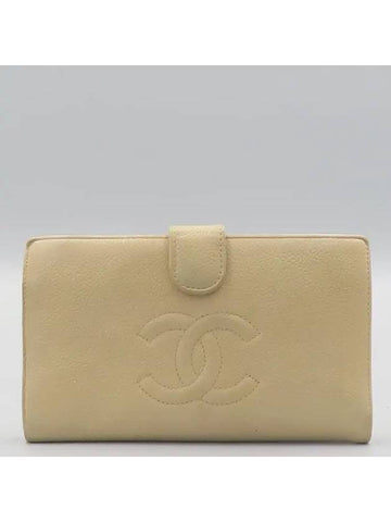 Caviar skin long wallet - CHANEL - BALAAN 1