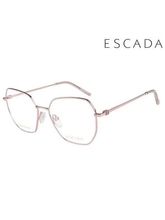 Eyewear Square Metal Eyeglasses Rose Gold - ESCADA - BALAAN 2