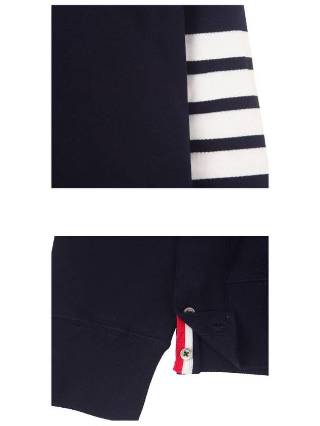 4 Bar Loopback Jersey Sweatshirt Navy - THOM BROWNE - BALAAN 6