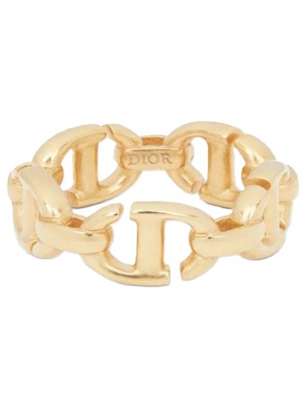 CD Navy Metal Ring Gold - DIOR - BALAAN 3