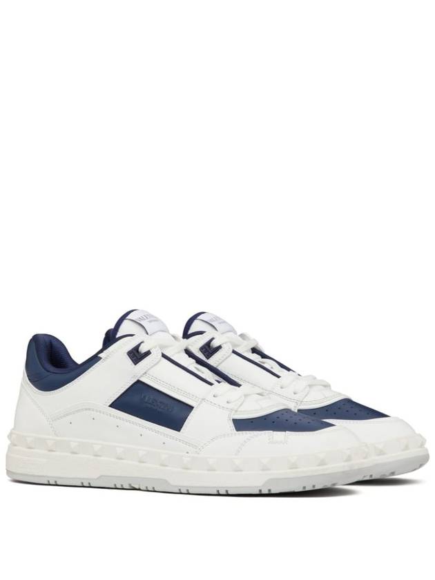 Freedots Calfskin Low Top Sneakers Blue - VALENTINO - BALAAN 3