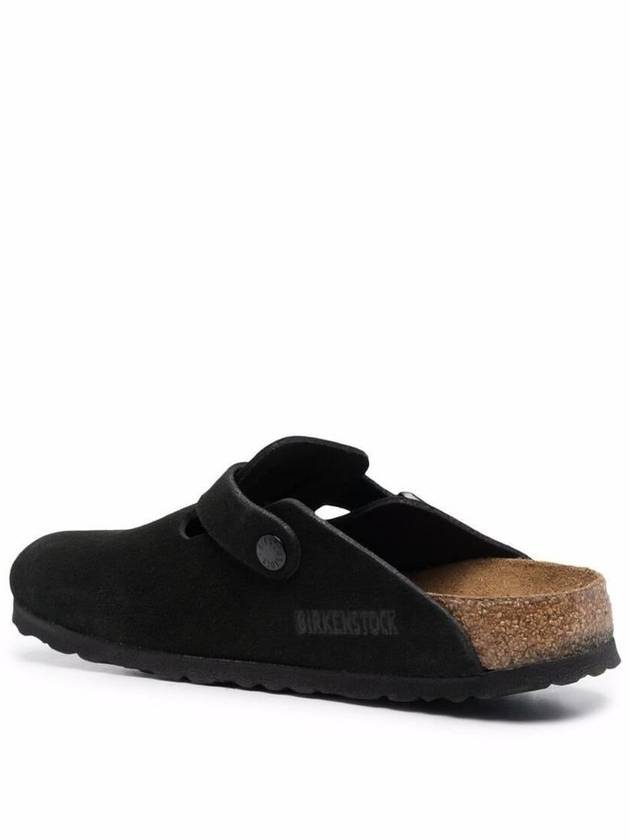 Birkenstock Man'S Boston Black Suede Mules - BIRKENSTOCK - BALAAN 2