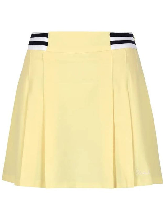 Waist color matching pleated mini skirt MW4MS609 - P_LABEL - BALAAN 1