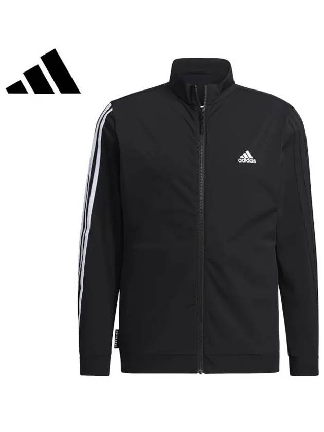 GV1182 Men s Prime Blue Three Stripe Track Jacket - ADIDAS GOLF - BALAAN 1