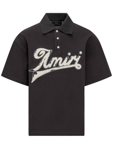 Amiri Distressed Polo - AMIRI - BALAAN 1