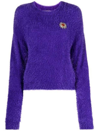 Sweater J0919 5405 0269 Purple - MOSCHINO - BALAAN 1