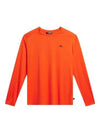 Golf Logo Print Ada Long Sleeve T-Shirt Tangerine Tango - J.LINDEBERG - BALAAN 2