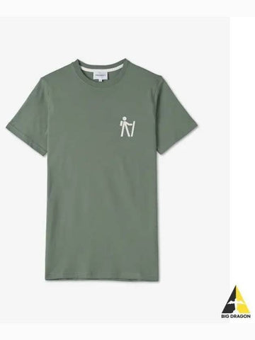 Nils Pictogram Short Sleeve T Shirt Mos Green N0105408037 - NORSE PROJECTS - BALAAN 1