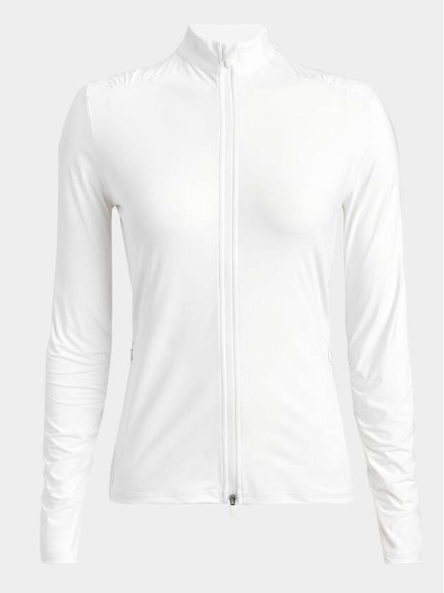 Women s Silky Tech Nylon Ruched Full Zip Layer - G/FORE - BALAAN 1