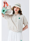 Windproof light short sleeve t-shirt BEIGE - MONBIRDIE GOLF - BALAAN 8