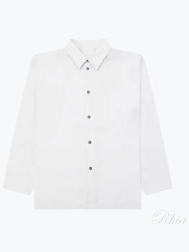 Pleated Long Sleeve Shirt White - ISSEY MIYAKE - BALAAN 2