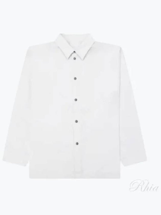 Pleated Long Sleeve Shirt White - ISSEY MIYAKE - BALAAN 2