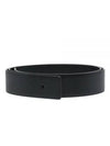 Reversible Saffiano Leather Belt Black - PRADA - BALAAN 2