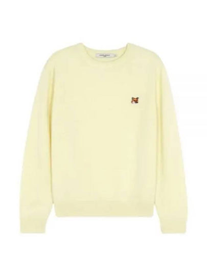 Fox Head Patch Regular Sweatshirt Yellow - MAISON KITSUNE - BALAAN 2