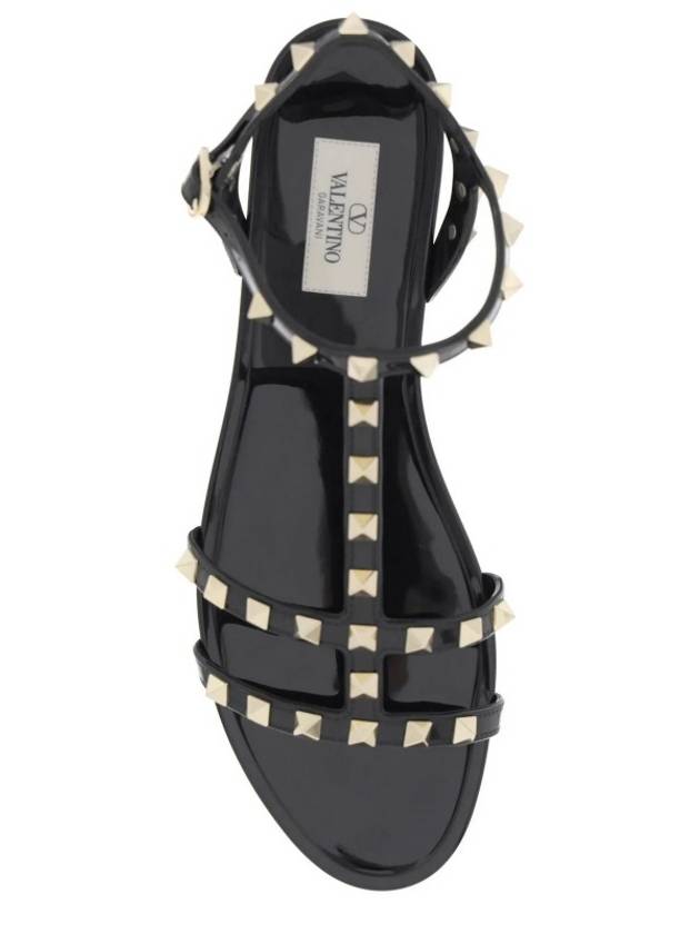 Rockstud Flat Sandals 4W2S0H38 PVS 0NO 4W0S0H38 - VALENTINO - BALAAN 5