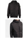 Wappen Patch Nylon Crinklips Hooded Jacket Black - STONE ISLAND - BALAAN 5