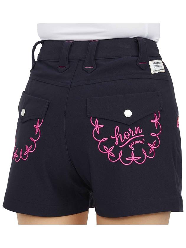 Women's Rocker Shorts Navy - HORN GARMENT - BALAAN 11