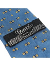 100 silk blue GG pattern tie - GUCCI - BALAAN 6