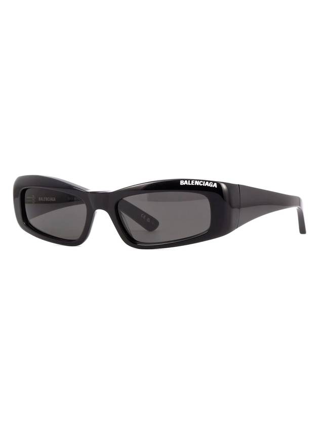 Eyewear Acetate Rectangular Sunglasses Shiny Black - BALENCIAGA - BALAAN 1