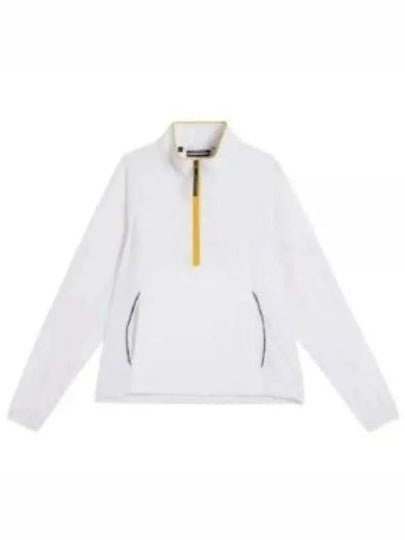 Cash Half Zip Track Long Sleeve T-Shirt White - J.LINDEBERG - BALAAN 2