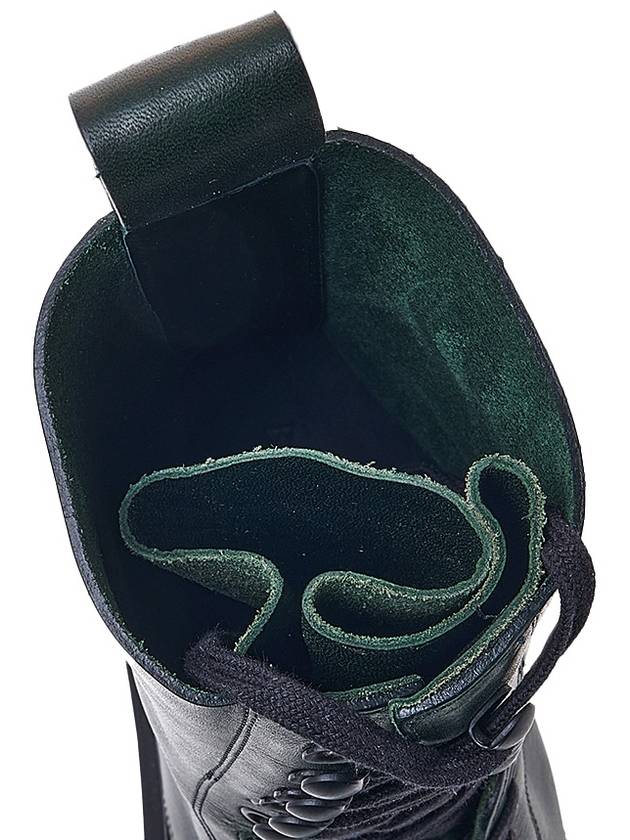 Lug Lace-Up Worker Boots Bottle Green - BOTTEGA VENETA - BALAAN 8