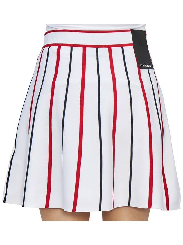 Women's River Knitted Golf Skirt White - J.LINDEBERG - BALAAN 8