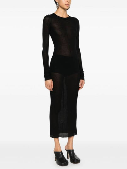 DRKSHDW fine-ribbed maxi dress - RICK OWENS - BALAAN 2